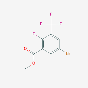 Structure - Methyl 5-bromo-2-fluoro-3-(trifluoromethyl)benzoate, 95%