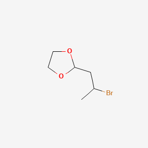 Structure - 2-(2-Bromopropyl)-1,3-dioxolane, 95%