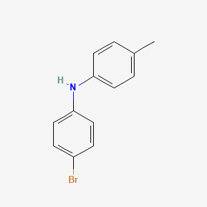 Structure - 4-Bromo-N-(p-tolyl)aniline, 95%
