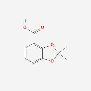 Structure - 2,2-Dimethylbenzo[d][1,3]dioxole-4-carboxylic acid, 95%