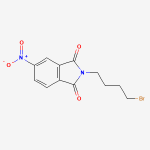 Structure - 2-(4-Bromobutyl)-5-nitroisoindoline-1,3-dione, 95+%