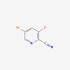 Structure - 5-Bromo-3-fluoropicolinonitrile, 98%