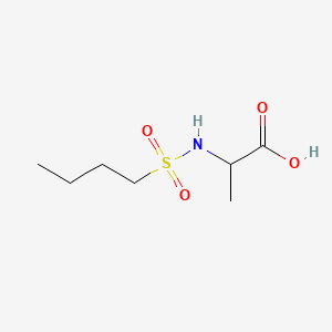Structure - 2-(Butane-1-sulfonamido)propanoic acid, 95%