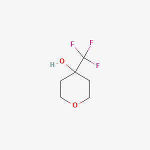 Structure - 4-(Trifluoromethyl)tetrahydro-2H-pyran-4-ol, 95%