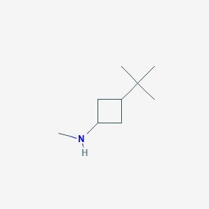 Structure - 3-tert-Butyl-N-methylcyclobutan-1-amine, 95%
