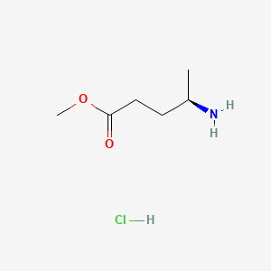 Structure - Methyl (R)-4-aminopentanoate hydrochloride, 95%