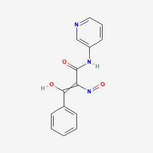 Structure - 2-(N-Hydroxyimino)-3-oxo-3-phenyl-N-(pyridin-3-yl)propanamide, 95%