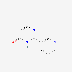 Structure - 6-Methyl-2-(pyridin-3-yl)pyrimidin-4(1H)-one, 95%