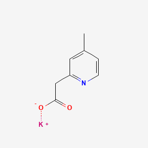 Structure - Potassium 2-(4-methylpyridin-2-yl)acetate, 97+%