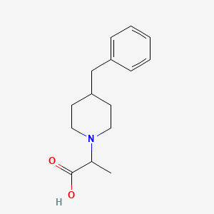Structure - 2-(4-Benzylpiperidin-1-yl)propanoic acid, 95%