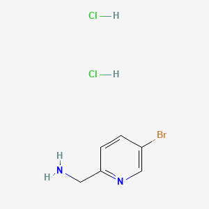 Structure - (5-Bromopyridin-2-yl)methanamine dihydrochloride, 97%