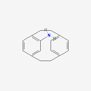 Structure - Tricyclo[8.2.2.24,7]hexadeca-4,6,10,12,13,15-hexaen-5-amine, 97%