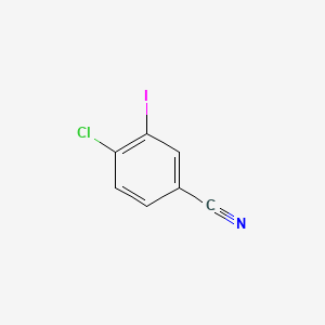 Structure - 4-Chloro-3-iodobenzonitrile, 97%
