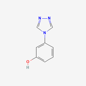 Structure - 3-(4H-1,2,4-Triazol-4-yl)phenol, 95+%