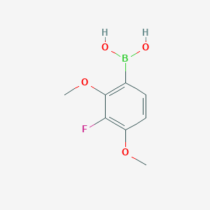 Structure - (3-Fluoro-2,4-dimethoxyphenyl)boronic acid, 98%