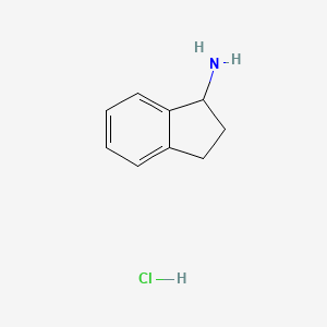 Structure - 2,3-Dihydro-1H-inden-1-amine hydrochloride, 95%