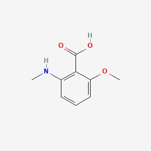 Structure - 2-Methoxy-6-(methylamino)benzoic acid, 95%