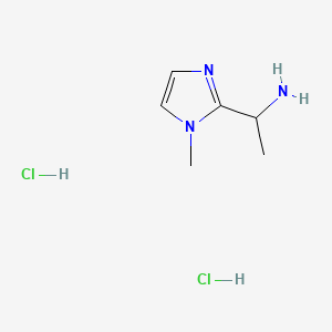 Structure - 1-(1-Methyl-1H-imidazol-2-yl)ethan-1-amine dihydrochloride, 95%