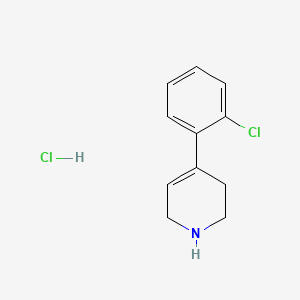 Structure - 4-(2-Chlorophenyl)-1,2,3,6-tetrahydropyridine hydrochloride, 95%