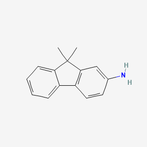 Structure - 9,9-Dimethyl-9H-fluoren-2-amine, 98%