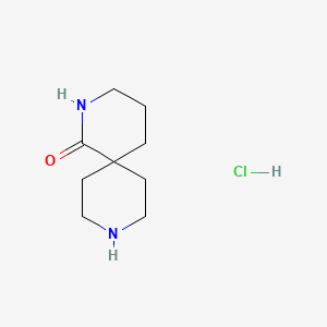 Structure - 2,9-Diazaspiro[5.5]undecan-1-one hydrochloride, 98%