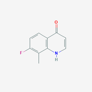 Structure - 7-Fluoro-8-methyl-1,4-dihydroquinolin-4-one, 95%
