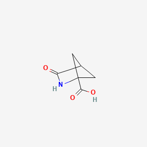 Structure - 3-oxo-2-azabicyclo[2.1.1]hexane-1-carboxylic acid, 97%
