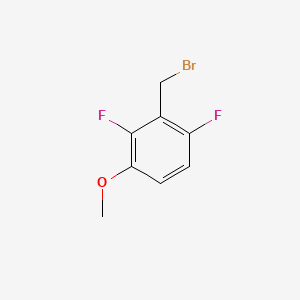 Structure - 2-(Bromomethyl)-1,3-difluoro-4-methoxybenzene, 95%