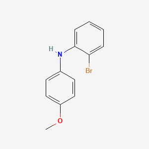 Structure - 2-Bromo-N-(4-methoxyphenyl)aniline, 95%