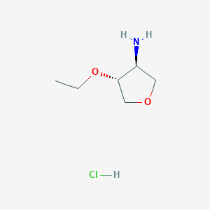 Structure - (3S,4R)-4-Ethoxytetrahydrofuran-3-amine hydrochloride, 95%