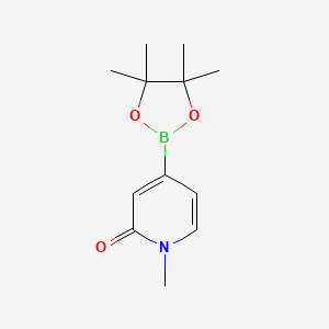 Structure - 1-Methyl-4-(4,4,5,5-tetramethyl-1,3,2-dioxaborolan-2-yl)pyridin-2(1H)-one, 98%