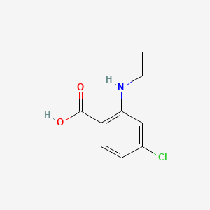 Structure - 4-Chloro-2-(ethylamino)benzoic acid, 95%