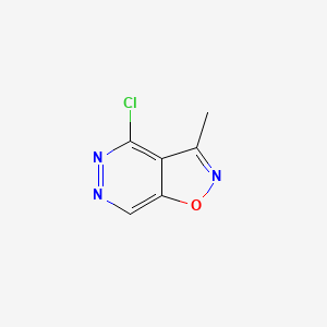 Structure - 4-Chloro-3-methylisoxazolo[4,5-d]pyridazine, 95%