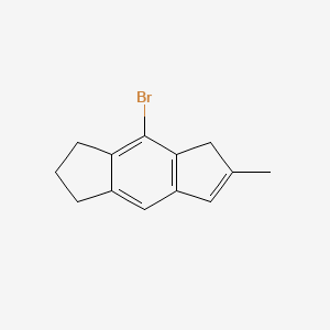 Structure - 4-Bromo-6-methyl-1,2,3,5-tetrahydro-s-indacene, 95%