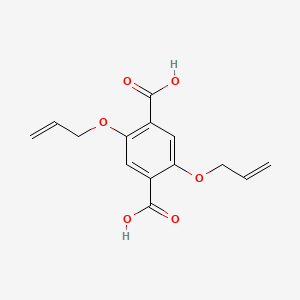Structure - 2,5-Bis(allyloxy)terephthalic acid, 97%