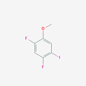 Structure - 2,4-Difluoro-5-iodoanisole, 98%