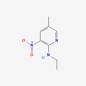 Structure - 2-Ethylamino-5-methyl-3-nitropyridine, 98%