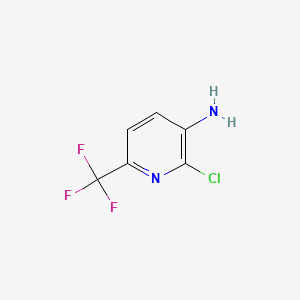 Structure - 3-Amino-2-chloro-6-(trifluoromethyl)pyridine, 98%