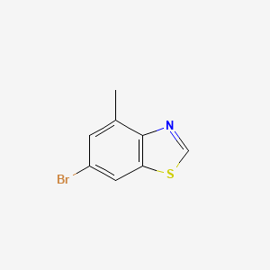 Structure - 6-Bromo-4-methylbenzo[d]thiazole, 95%