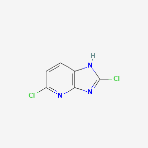 Structure - 2,5-Dichloro-1H-imidazo[4,5-b]pyridine, 95%