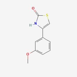 Structure - 4-(3-Methoxyphenyl)-2,3-dihydro-1,3-thiazol-2-one, 95%