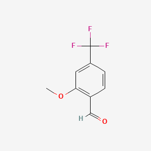 Structure - 2-Methoxy-4-(trifluoromethyl)benzaldehyde, 98%