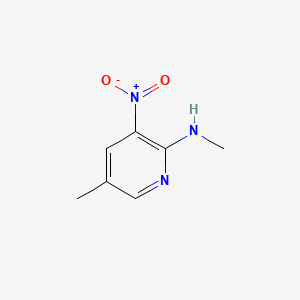 Structure - 2-Methylamino-5-methyl-3-nitropyridine, 98%
