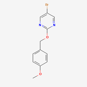 Structure - 5-Bromo-2-((4-methoxybenzyl)oxy)pyrimidine, 95%