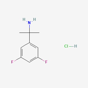 Structure - 2-(3,5-Difluorophenyl)propan-2-amine hydrochloride, 98%