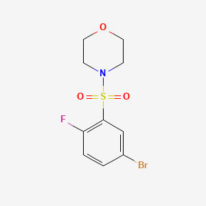 Structure - 4-((5-Bromo-2-fluorophenyl)sulfonyl)morpholine, 98%