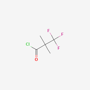 Structure - 3,3,3-Trifluoro-2,2-dimethylpropanoyl chloride, 95+%