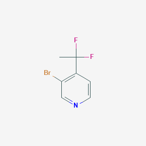 Structure - 3-Bromo-4-(1,1-difluoroethyl)pyridine, 95%