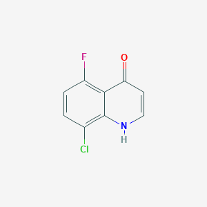 Structure - 8-Chloro-5-fluoroquinolin-4(1H)-one, 95%