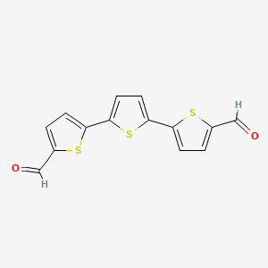 Structure - [2,2':5',2''-Terthiophene]-5,5''-dicarbaldehyde, 98%